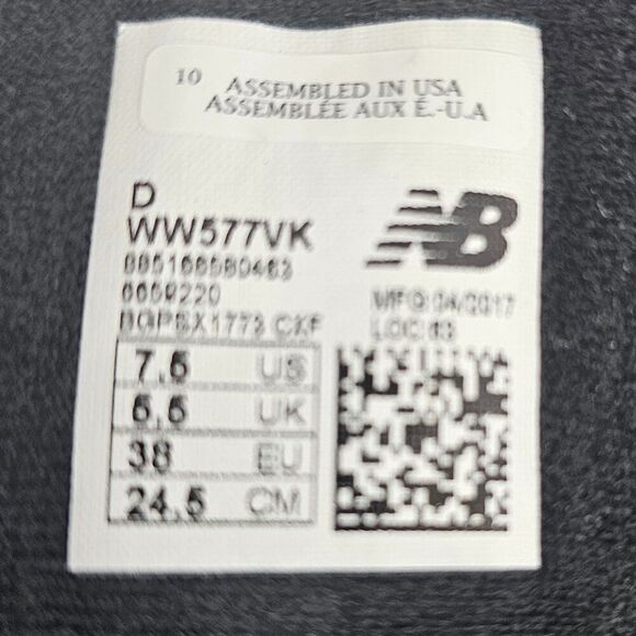 New Balance 577 Walking Tennis Shoes DSL-2 Black Women Size 7 1/2 D Wide NIB - Picture 12 of 15